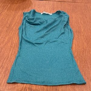 Michael Stars The Original Tee. Teal Sleeveless Women's Top One Size